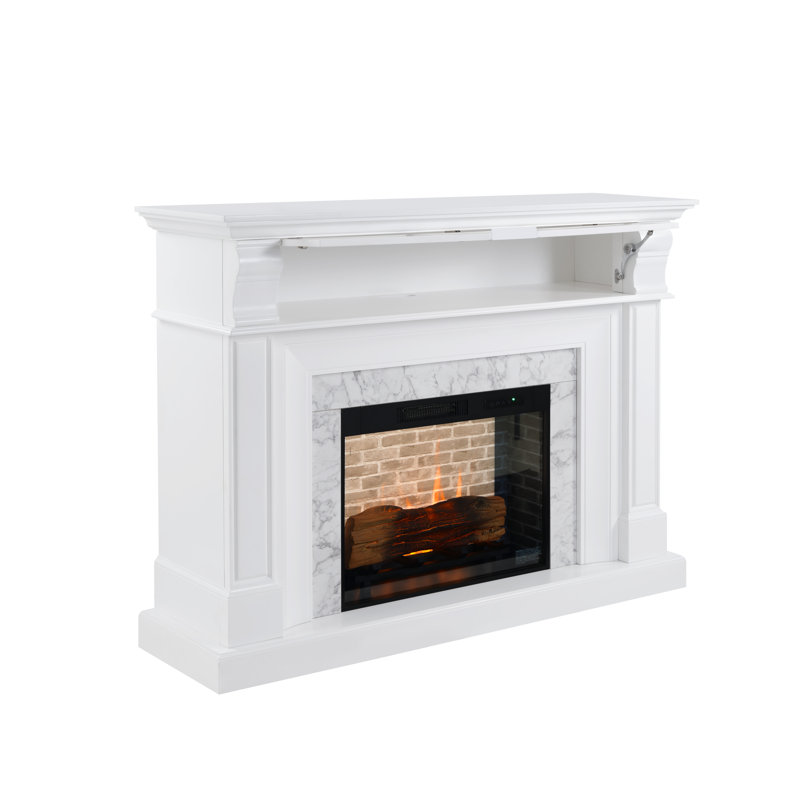 62IN GRAND MARBLE MANTEL FIREPLACE