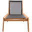 Chaise de patio en teck avec coussins-86506432