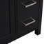 [Cabinet seulement] Meuble-lavabo noir de 36 po (lavabo non inclus)
