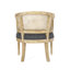 Chaise d'appoint en bois d'hévéa gris anthracite-93363569