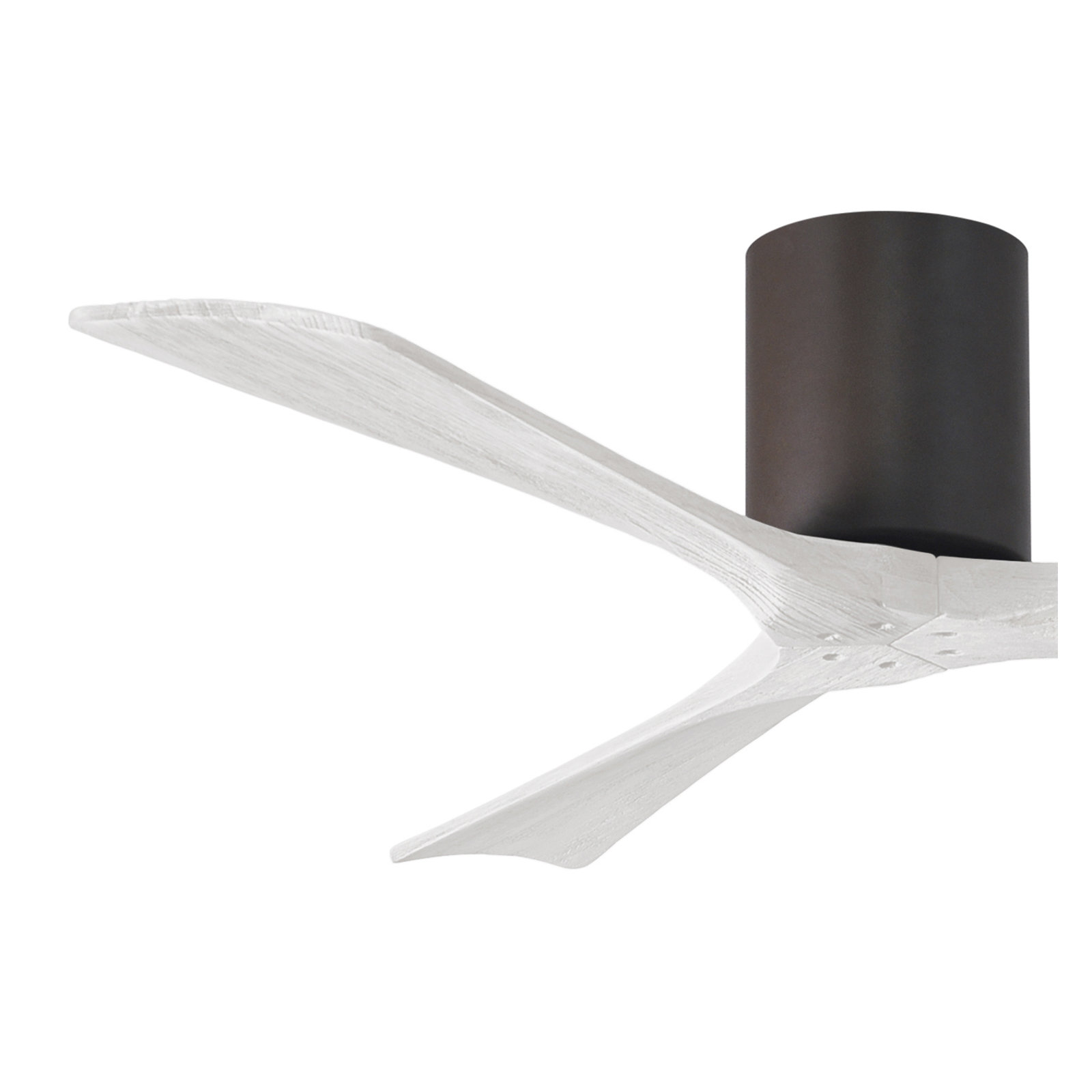 Olivier 3 Blade Ceiling Fan, Textured Bronze, Matte White, 52"