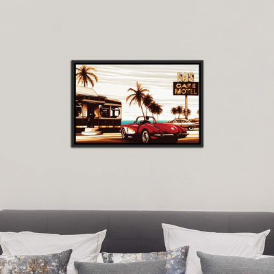 «Diner By The Sea», reproduction sur toile flottante
