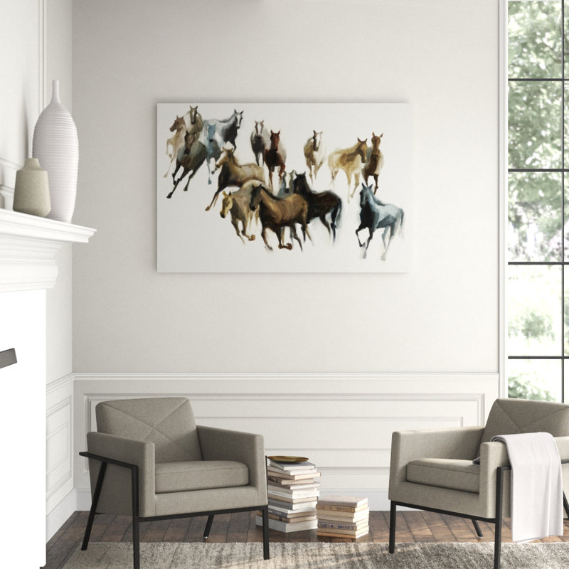 Hasty Movement Print by Emma Brooks, Image Brush Gel, 40" H x 60" W