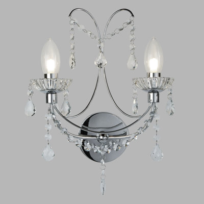 Caton Mild Steel Candle Wall Light