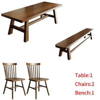 Glenisha American style solid wood dining table
