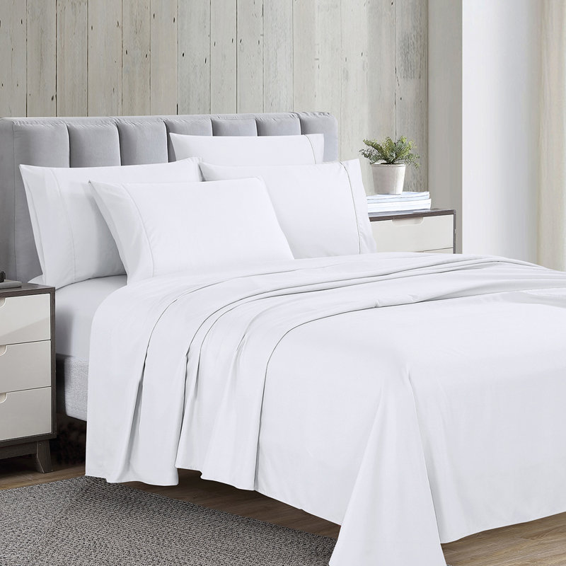 Swift Home Ultra-Soft 6-Piece Sheet Set with Extra Pillowcases - Essential 1800 Series Microfiber - Fits Mattress up to 14" Tall - Peach Fuzz, Durable, Easy Care