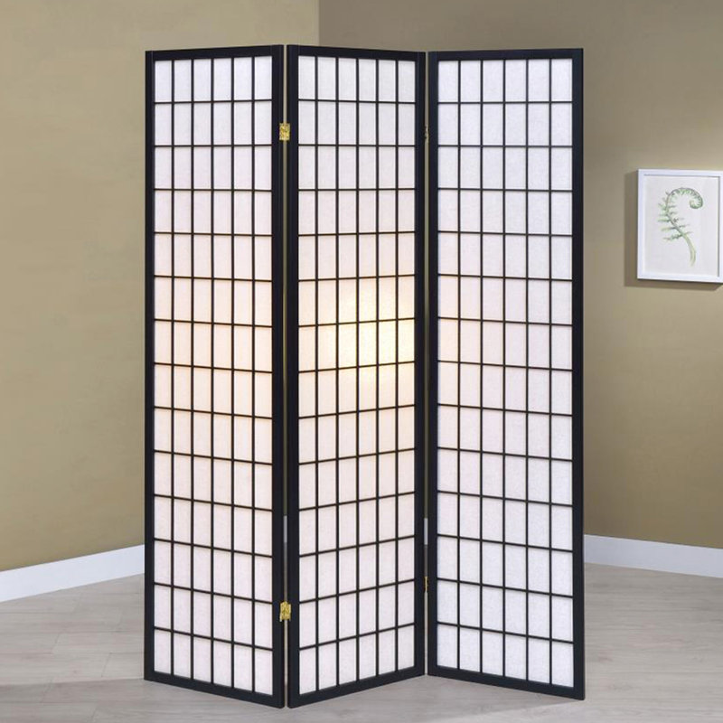 3-Panel Room Divider Folding Shoji Screen