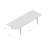 Teak Extension Farm Table W/ Hole - Natural Teak-36131071