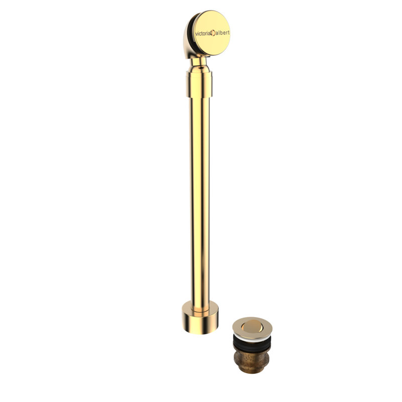 Freestanding Leg Tub Drain, Unlacquered Brass