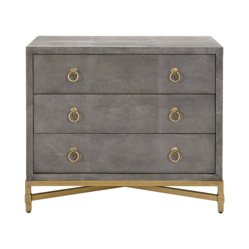 Mercato Solid + Manufactured Wood Nightstand, Gray