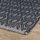 Optic Diamond Navy/Ivory Handwoven Cotton Rug