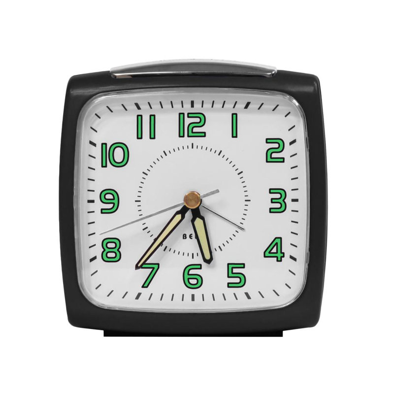 Horloge de table à quartz, Noir