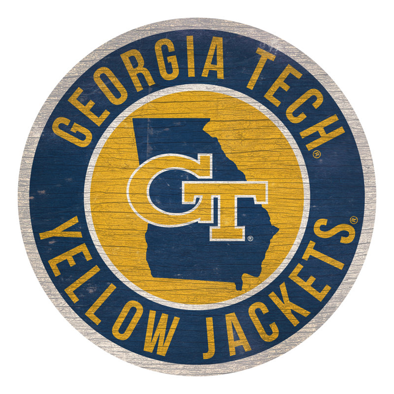 Ncaa, impression sur bois, Yellow Jackets de Georgia Institute of Technology