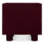 Table de chevet Jolene - rouge foncé