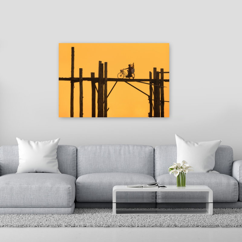 Coucher de soleil sur le pont, 40" H x 60" W
