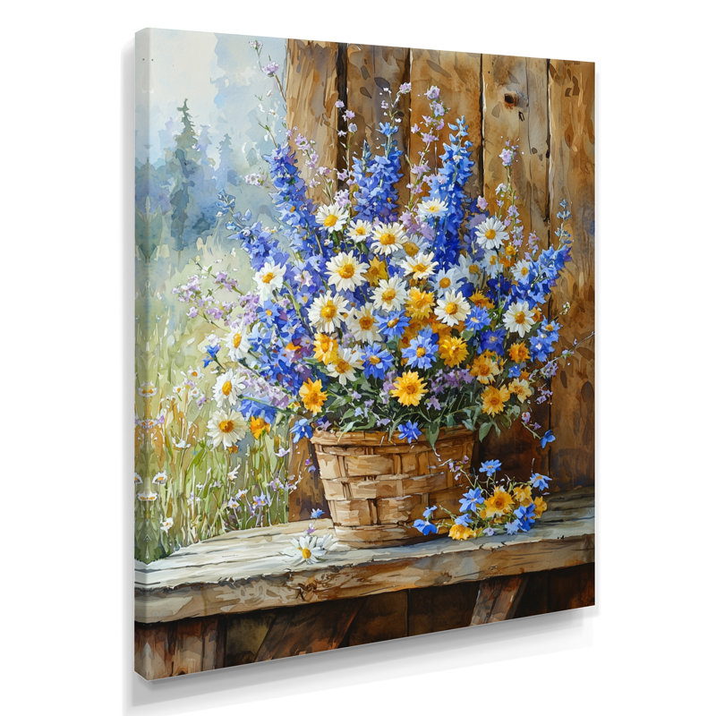 Stevens - Floral Wall Art Prints, Toile tendue, Ne s’applique pas, H 20 po x l 12 po