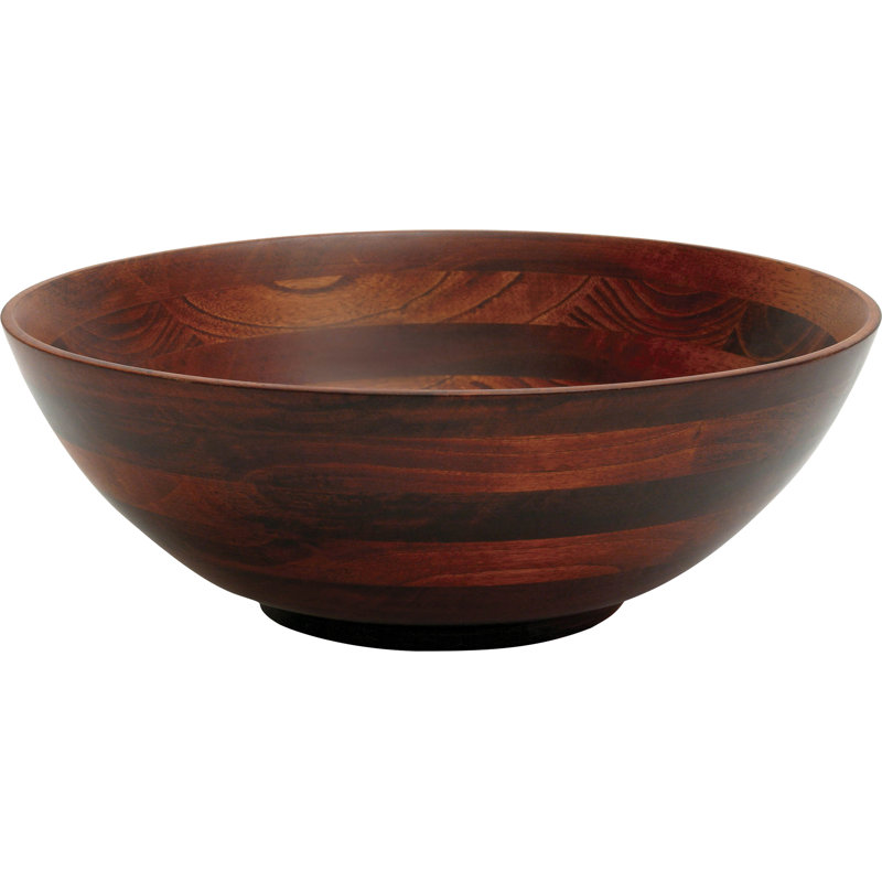 Millwood Pines Haleah Wood Salad Bowl
