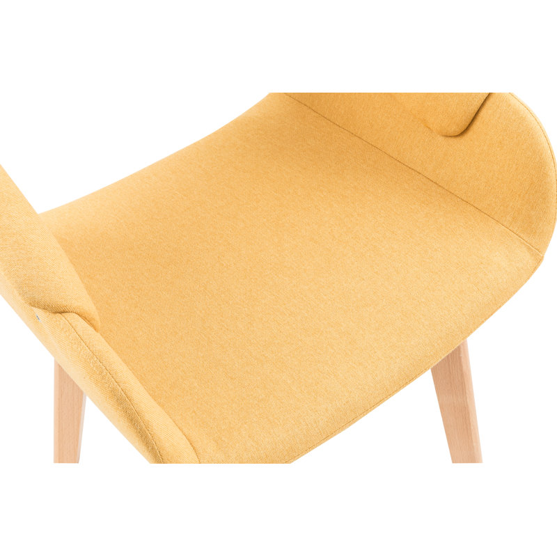 Swanson Upholstered Dining Chair, Yellow