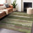 Machine Washable Indoor/Outdoor Christain ACN1284 Olive Rug-109531943