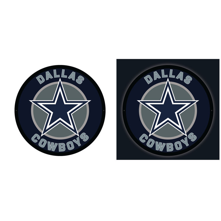 Evergreen Dallas Cowboys Round LED Wall Décor One-Size