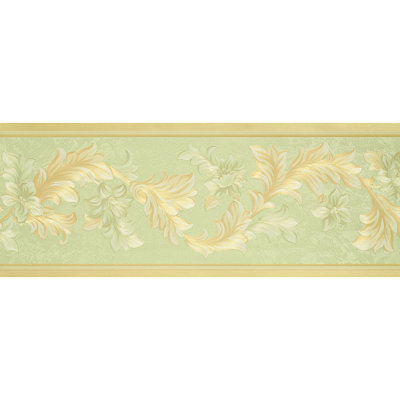 Neapolis 3 Traditional Floral Design 33' L x 7" W Wallpaper Border