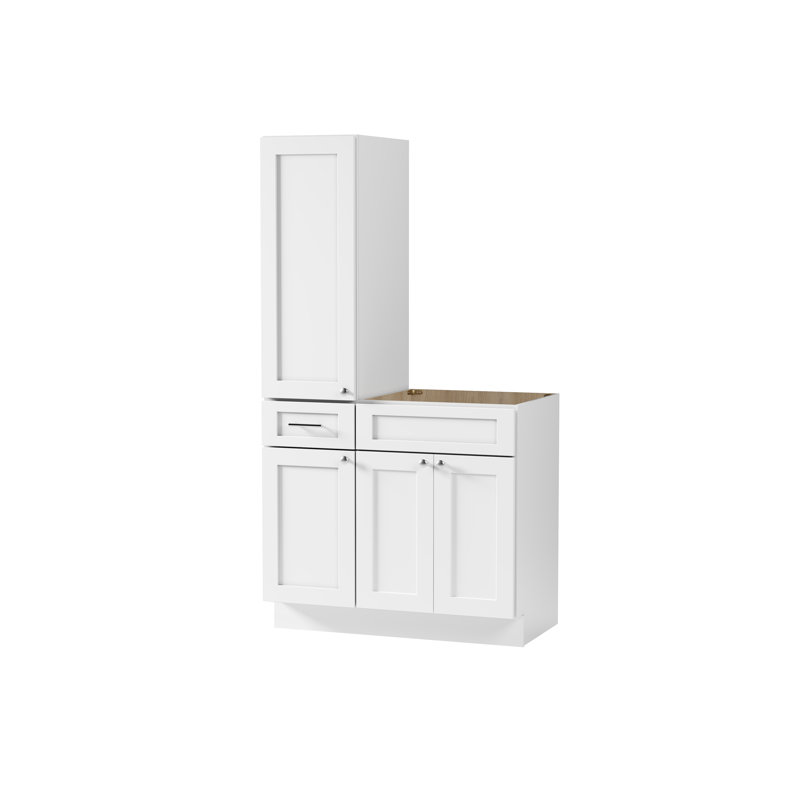 Meuble-lavabo simple 39 po Disar, Blanc