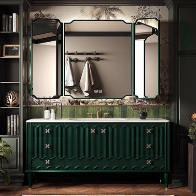 Armoire de salle de bain rétro sur pied