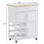 Adely Solid Wood Top Kitchen Cart
