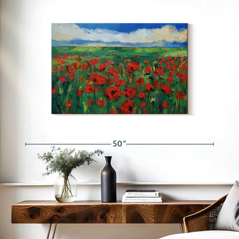 Champ de coquelicots d'Alvord, H 24 po x l 36 po