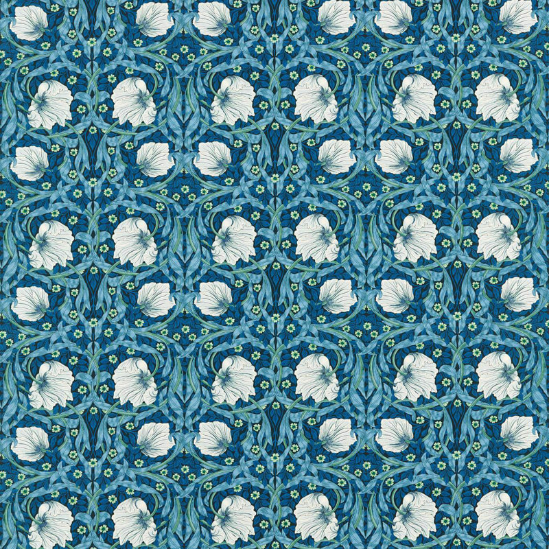 Bedford Park Pimpernel Fabric, Midnight/Opal