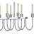 Concord 8-Light Indoor Polished Nickel Linear Kitchen Island Chandelier