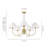 5-Light Transitional Pleated Fabric Pendant Light-2046957280