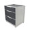 Armoire de cuisine extérieure à 3 tiroirs - Gris foncé