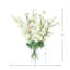 Arrangement delphinium et papillon magnolia