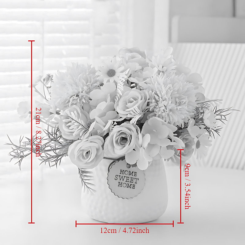 Assortiment mixte en pot, Rose