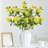 5Pcs High-grade Qilixiang Artificial Flower Home Living Room Office Dining Table Flower Decorative Flower, Wedding Arrangement Art Decoration Plastic Flower Dried Flower Flower Arrangement Decorative Flower-1593378428