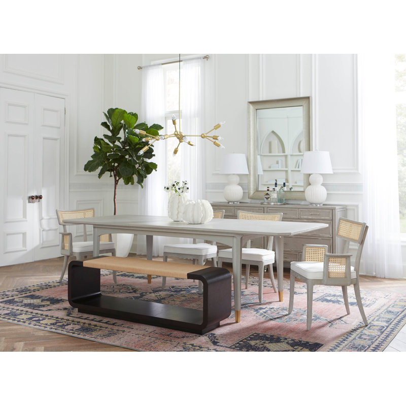 Bertram Dining Table, Soft Gray