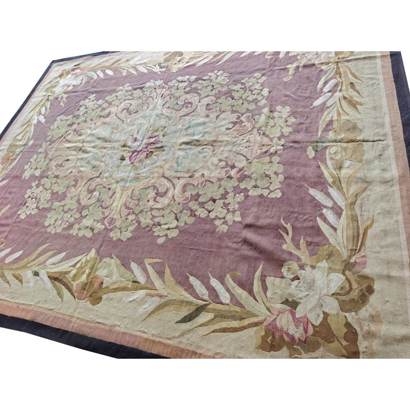 Tapis Aubusson Napoleon III 19ème siècle