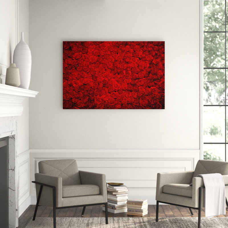 Bed Of Roses Print, 40" H x 60" W x 1.5" D