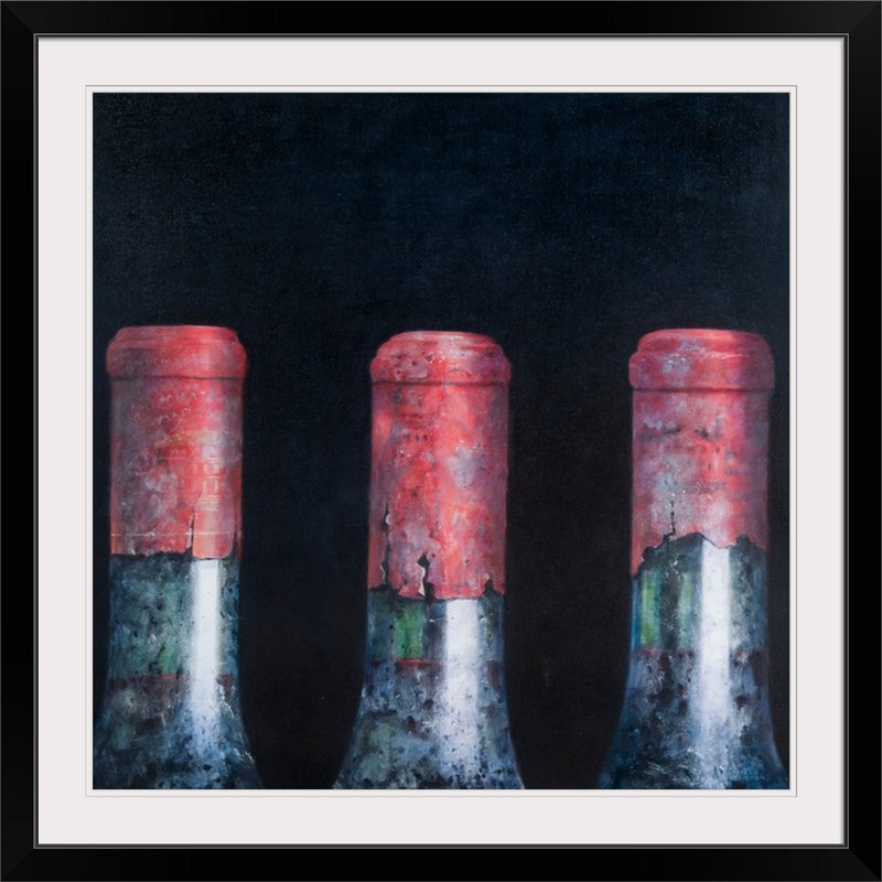 «Ankeus Three Dusty Clarets, 2012» par Lincoln Seligman, reproduction d'art, H 35 po x l 35 po, Toile