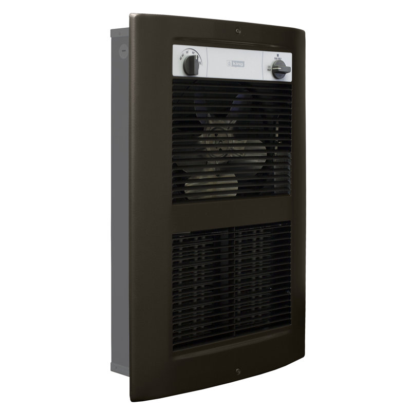 King Electric 4500 Watt 15354 BTU Electric Wall Mounted Space Heater with Adjustable Thermostat, Oiled Bronze