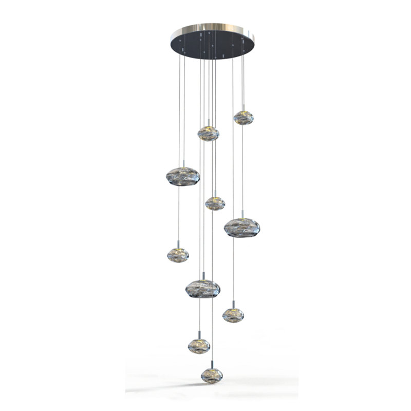 24" Cluster Pendant Ceiling Flush Mount Chandelier