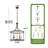 Setser Modern 5-Light Lantern Round Chandelier