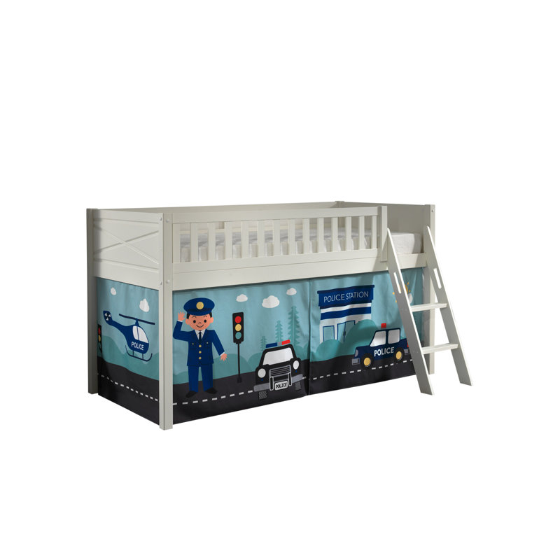 European Single (90 X 200 Cm) Mid Sleepers with Built-in Ladder Included