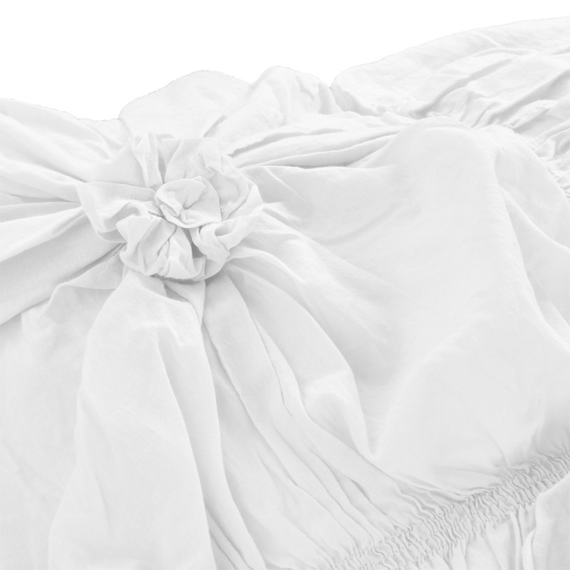 Savanna Comforter Set, White, King Comforter + 5 Shams
