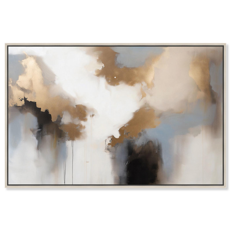 Art Remedy, art bohème moderne, nébuleuse, H 11 po x l 16 po, Encadrement argenté