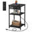 Travison 22.8"H Tall Nightstand with Charging Station, End Table with 3-Tier Storage Shelves, Slim Bedside Table for Small Spaces, Living Room, Bedroom-1725009609