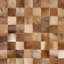Barr Hand Woven Leather Brown/Light Brown Rug