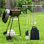 17" Kettle Charcoal BBQ Grill with BBQ Accessories, Barbecue Grill