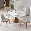 Table ronde en pierre frittée (table seulement)-1019598868